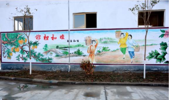 砚山乡镇文化墙 乡风文明焕发新活力